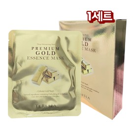 [Tersia] Premium Gold Essence Mask Pack 10 pieces / [테르시아] 프리미엄 골드 에센스 마스크팩 10매입