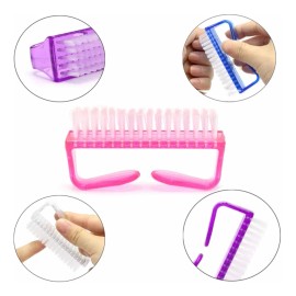4 Cepillos Para Manicure Elimina Residuos Esmalte Pedicure