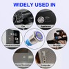 JIQI 2Packs 22mm 0.87'' Momentary Push Button Switch 12V-24V LED