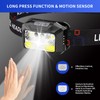 BeaMystGear Headlamp Rechargeable LED (3-Pack), 1200 Lumens with Red &