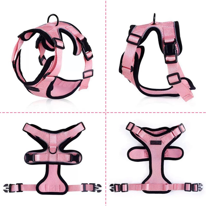 EDLMKM Dog Harness and Leash Set, Soft Mesh Reflective Breathable