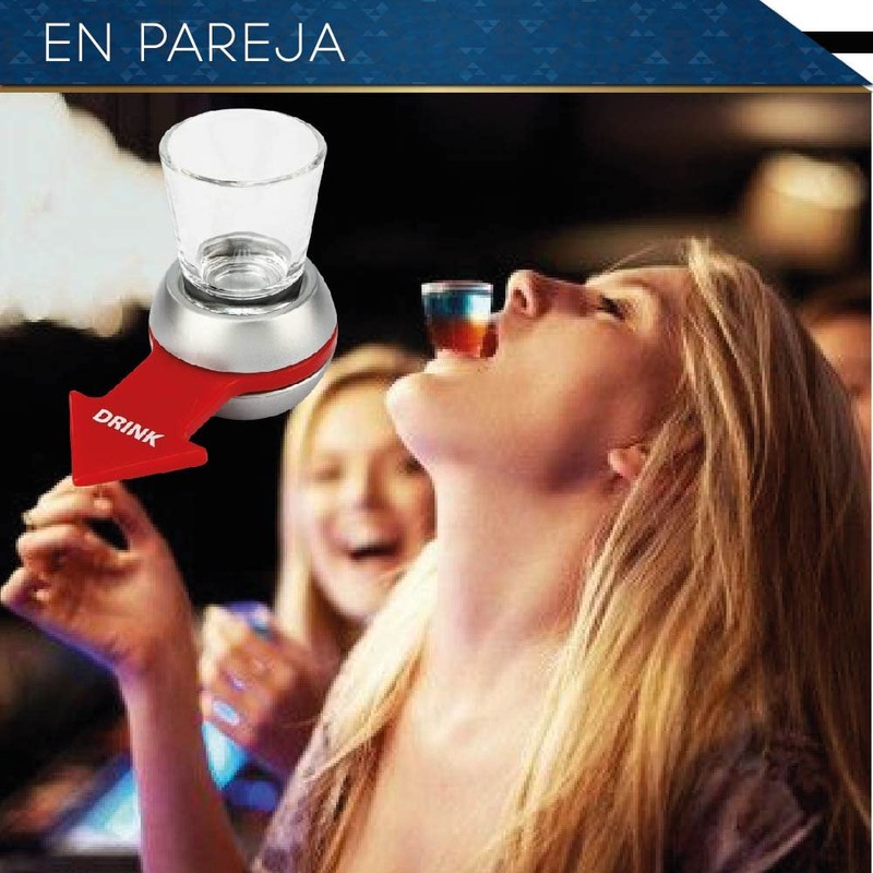 CHIC-FANTASY Spin Shot Juego De Beber Ruleta De Bebidas Bebe