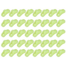 Takelablaze Flexible Metal Fittings for Tents, Luminous Rope Tensioner, Rope Length Adjustment, Tent, Rope Stretching, Outdoor Camping, Tent, Goods, Set of 40