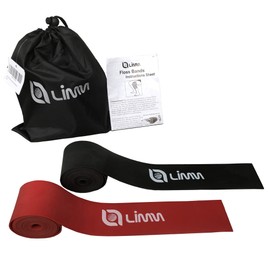 Limm Muscle Compression Floss Bands - Tack and Flossing Bands for Mobility, Fitness, and Recovery - Best for Athletes, Therapy and Injury - Set A: Includes 2 Levels of Compression and Travel Pouch