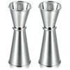 YBEATY 2 Pcs Bartending Jigger Double Jigger Stainless Steel Professional