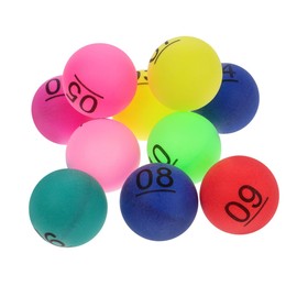 JOINPAYA Colored Numbered Balls 1 20 Seamless Table Tennis Balls for Raffle Draws and Game Activities Multicolored Pong Balls for Fun and Entertainment