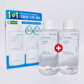 Cynic The Simple Calming Toner 300+300ml Double Plan / 싸이닉 더 심플 카밍토너 300+300ml 더블기획