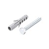 uxcell 12x60mm Plastic Expansion Tube for Drywall with Hex Screws
