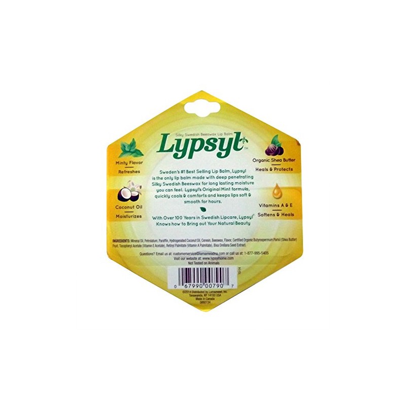 LypSyl Intense Protection Original Mint Lip Balm, 0.10 Oz. -