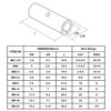 Teansic 20 Pcs Non-Insulated Butt Connectors AWG #6 Seamless Uninsulated