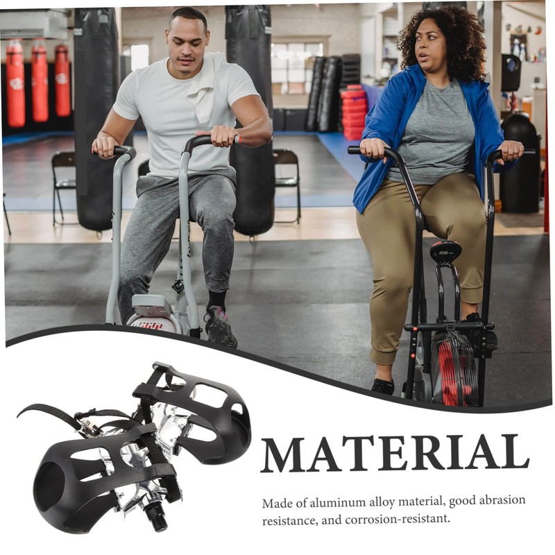 Gatuida 1Pair Dynamic Exercise Bike Pedal Lightweight Pedals with Rugged