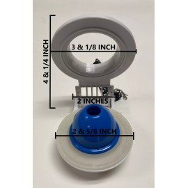NUFLUSH Fix Flapper Leak Two-Inch with Silicone Seal, with Silicone Ring