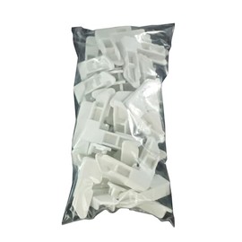 WRS 7/16" White Plastic Straight Cut Screen Corner Key - 25 Pack