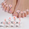 8pcs Silicone Toe Separators Flower Toe Spacers, Women Pedicure Nail