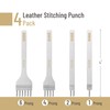 UNCO- Leather Stitching Punch, 4 Pack, 4 mm, 1/2/4/6 Prong,