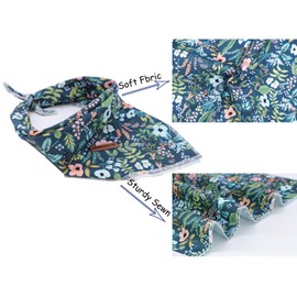 Elegant little tail Dog Bandana for Boy Girl Small Medium Large Dogs, Comfortable Dog Bibs Scarf, Adjustable Square Dog Kerchief