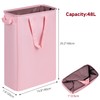 efluky Slim Laundry Basket, Narrow Laundry Hamper with Handles, Collapsible