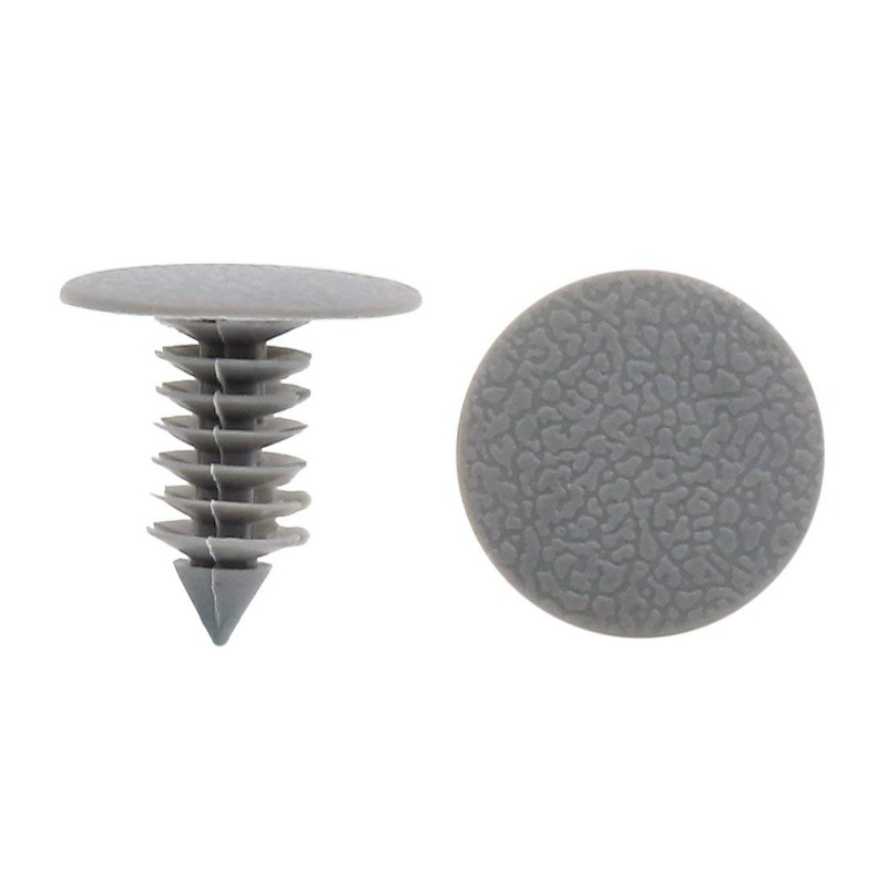 50Pcs Plastic Gray Rivets Retainers Car Door Fender Clips Fastener