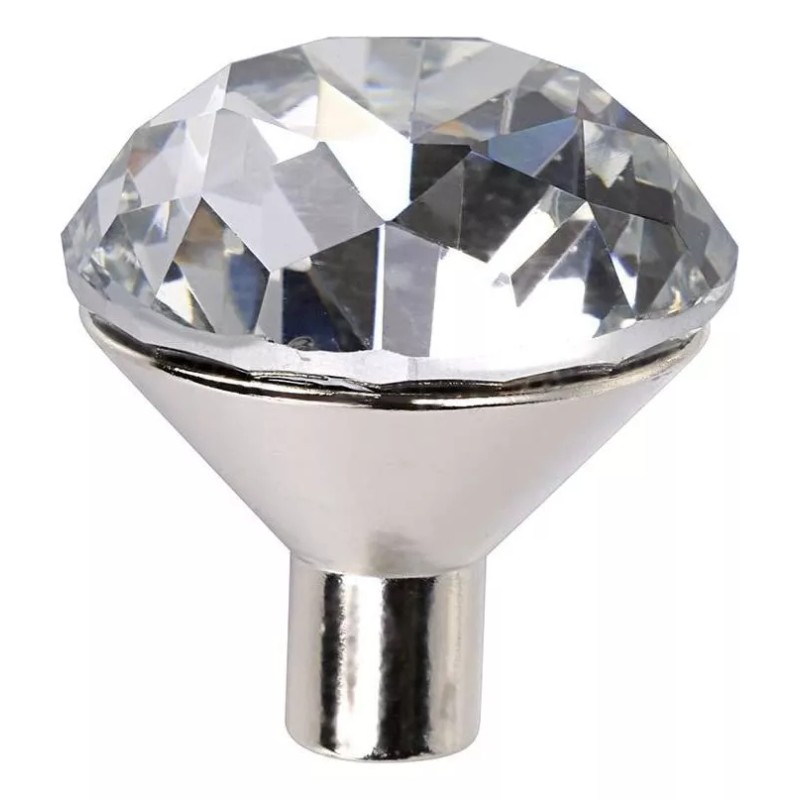 10 Piezas Perillas De Cajones De Diamantes Cristal Tiradores