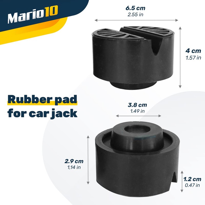 Mario10 Type A Trolley Jack Rubber Pad Car Lift Trolley