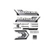 Votone Sticker Frame Decal Sticker for Bicycle Design Grey