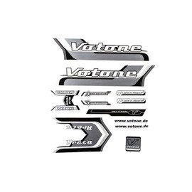 Votone Sticker Frame Decal Sticker for Bicycle Design Grey