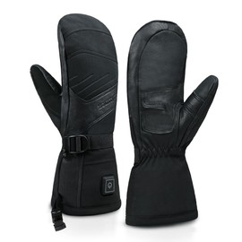 MOUNT TEC Explorer 3 Outdoor Heated Gloves for Men & Women | Heated Mitten & Gloves Motorcycle Bicycle Bike Winter Hand Warmer Heat up to 8 Hours (Black, XL)