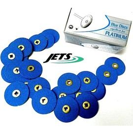 Sanding Discs Zirconia Alumina Blue 7/8" Snap-On Brass Discs Box of 50 Medium
