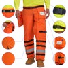 AYKRM Orange Chainsaw Chaps 8-layer Protective Apron Wrap Adjustable Chainsaw