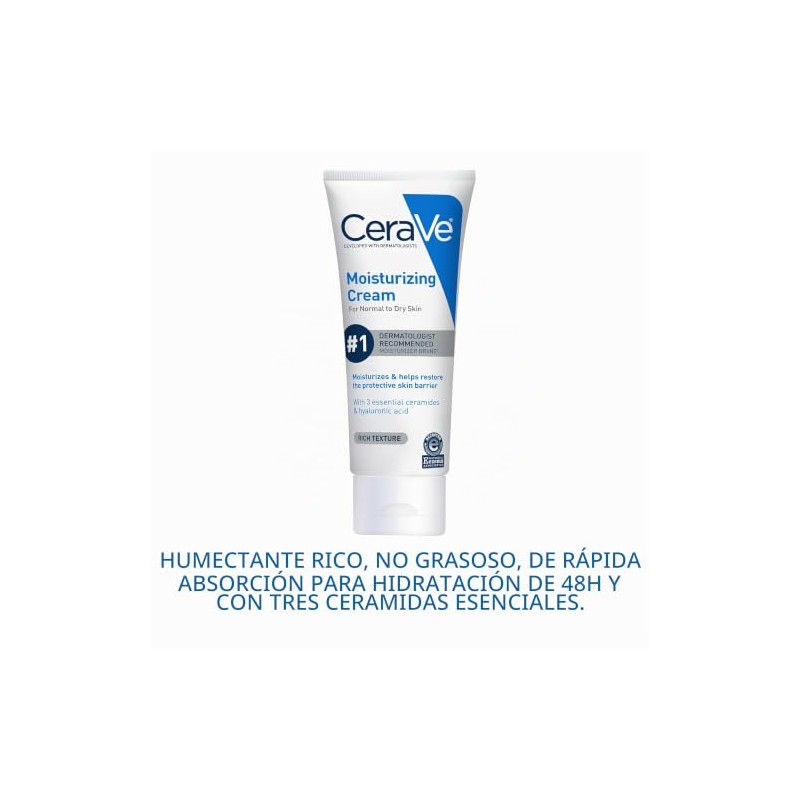 Crema Hidratante Cerave Facial Corporal Piel Normal Seca Onzas Líquidas