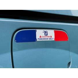 Tricolor Fuel Lid Cover Caution Sticker for Luno Kangoo