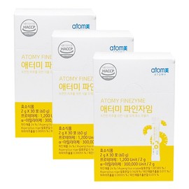 Finezyme Atomy Enzyme Formula 1+1+1 Enzyme Food, 2g, 90 Pieces / 파인자임 애터미 효소 포뮬러 1+1+1 효소 식품, 2g, 90개