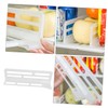 LABRIMP Fridge Organiser 3pcs Fridge Shelves Drawer Food Partition Daily