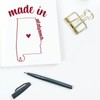 Small Made in Alabama Rubber Stamp - 1-3/16 Size -