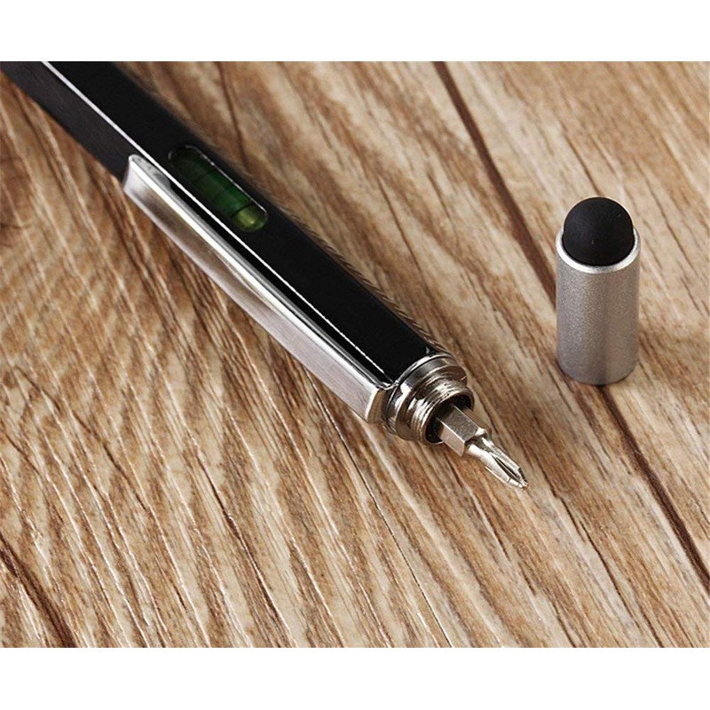 Multifunction Tool Pen, 6 in 1 Tool with Ballpoint Pen,