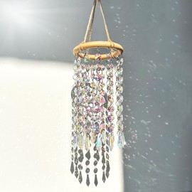 Crystal Suncatcher Chandelier Wind Chimes Window Hanging Sun Catchers Prism Rainbow Maker Pendant Ornament