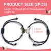 Asheyya 4PCS Friendship Bracelet, Adjustable Friendship Bracelets with Butterfly Pendant