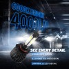 AUIMSOCO 9005 H11 LED Headlight KIT Combo Bulbs 6000K High&Low