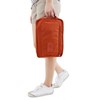 Portable Travel Shoe Pouch & Dust Bag for Storage Pouch Dark Orange 5ea