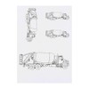 4 x 'Construction Cement Truck' Temporary Tattoos - Water Resistant,
