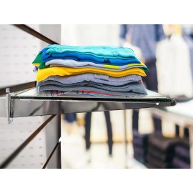 Exhivit Mensula Gancho Panel Ranurado  30 Cm De Largo Paq. De 40 Pzs