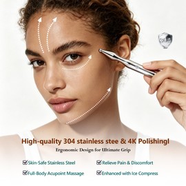 304 Stainless Steel Acupuncture Pen Pain Relief Face & Body Massage