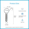 Escape-Proof Cage Door Spring Latches - One-Handed Metal Lock Clips