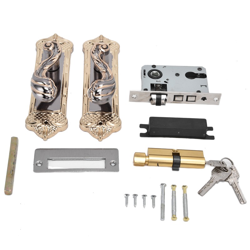 Door Handle Lock Silent Lock Bearing Safety Lever Handle Reversible