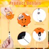 Giegxin 12 Pcs Fall Badge Reels for Nurse Thanksgiving Retractable