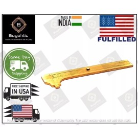 Buyohlic international Brass Vernier Gauge 4" (100 mm) Measuring Bead Wire Jwellery Tool-USA fulfilled