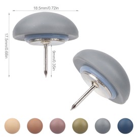 60pcs Matte Push Pins, Cute Reusable Colorful Round Map Pins Resin Thumb Tacks for Cork Board Wall Bulletin Board Home Office Photos Decorative Pushpins Packed in Box(Dark colors)