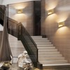 Aipsun Aluminum Modern LED Wall Sconce Hardwired Interior Wall Lights