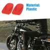 A ABSOPRO Motorcycle Kickstand Pad Support Plate Pad Parking Red