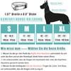 Soft Neoprene Padded Dog Collar (4 cm Wide), Reflective Dog